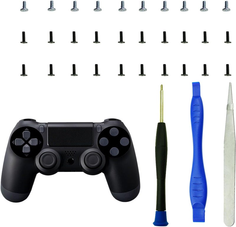 CTHTBZ 30PCS Replacement Screws for PS4 Controller, Accessories Screwdriver Tweezer Tool Repair Kit for Playstation4 PS4 Pro Slim - Image 1