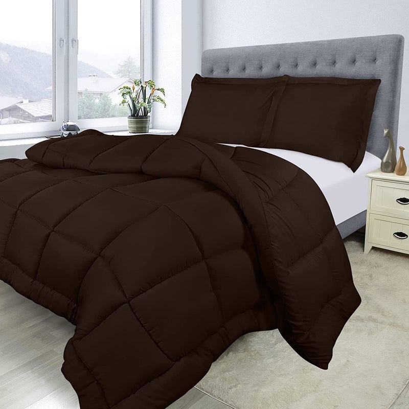 Linenovation Linenovation Soft Microfiber 500 GSM Heavy Winter QuiltComforterDuvetBedding SetBlanketRajaiSingle60 inch x 90 inch Bed Comforter Blanket with 1 Pillow Cover17 inch x 27 inch 
