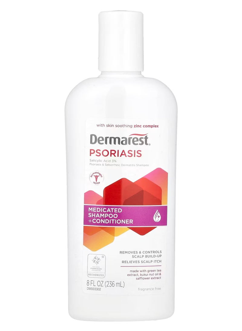 Dermarest Psoriasis, Maximum Strength Medicated Shampoo + Conditioner, 8 fl oz  - Image 4