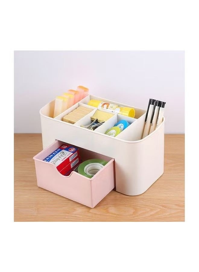 أوريتي مربع تخزين مستحضرات التجميل أبيض/وردي - Image 2