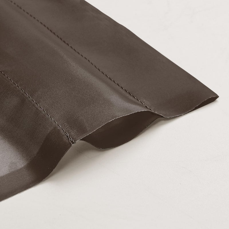 OVZME Chocolate Brown Sheer Curtains 84 Inches Long 2 Panels, Light Filtering Sheer Curtains for Living Room Bedroom, Rod Pocket Sheer Brown Drapes Window Treatments, Each 42Wx84L - Image 3
