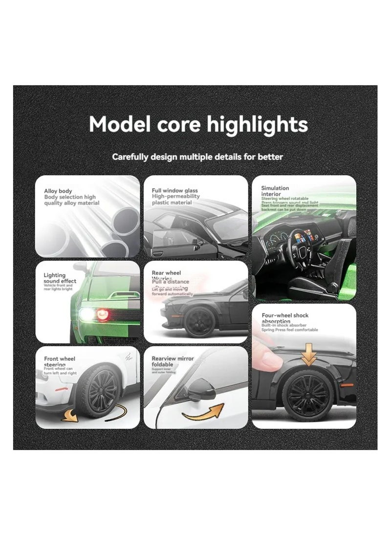 Toyland 1:22 Scale  Die-Cast Model Car with Lights, Sounds & Opening Doors – Pull-Back Action  - Image 3