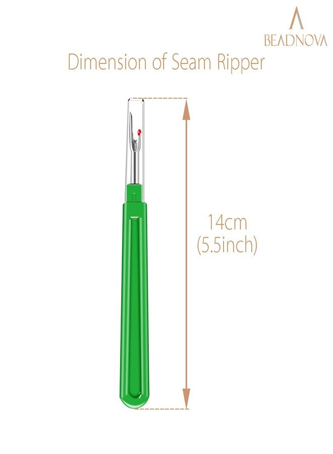 BEADNOVA Seam Ripper 4pcs Stitch Remover Big Stitch Ripper Thread Ripping Tool Tag Remover for Clothes Crafting Sewing (4 Colors) - Image 2