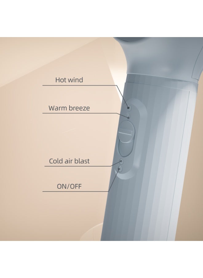 general Mini Foldable Hair Dryer for Travel - Fast Drying  Hair Care, 220V Saudi Plug, Compact  Lightweight (Ideal for Saudi Arabia) - Image 2