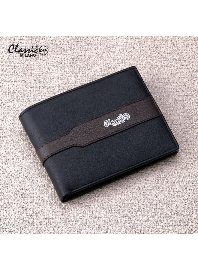 Classic Milano Genuine Leather Wallet for Men – Slim Bifold Men’s Wallet with RFID Blocking, Multiple Card Slots – Stylish Mens Purse Wallets Gift for Husband, Father - Image 1