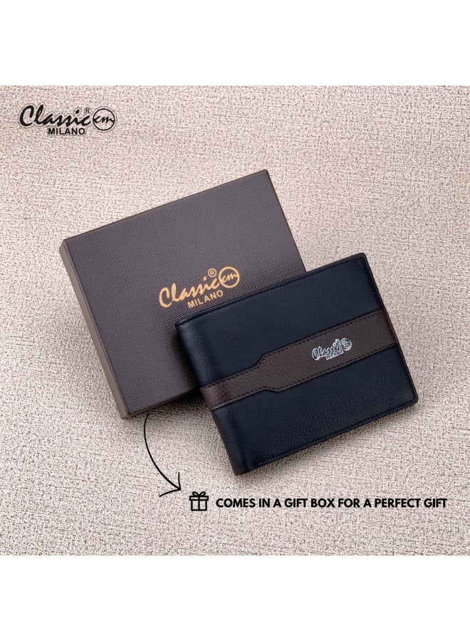 Classic Milano Genuine Leather Wallet for Men – Slim Bifold Men’s Wallet with RFID Blocking, Multiple Card Slots – Stylish Mens Purse Wallets Gift for Husband, Father - Image 5