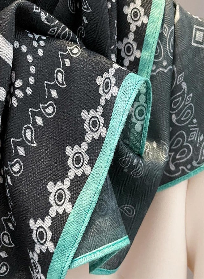 كي-اليوون وشاح مربع متوسط الحجم للنساء من كي-إليون، يُستخدم كوشاح للرأس أو الرقبة أو الشعر أو غطاء للنوم أو باندانا (V06)، مقاس واحد - Image 5