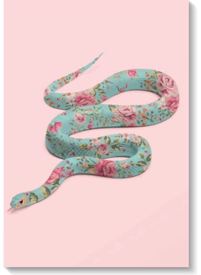 RYN Snake Wall Art Multicolour 40x60cm - Image 2