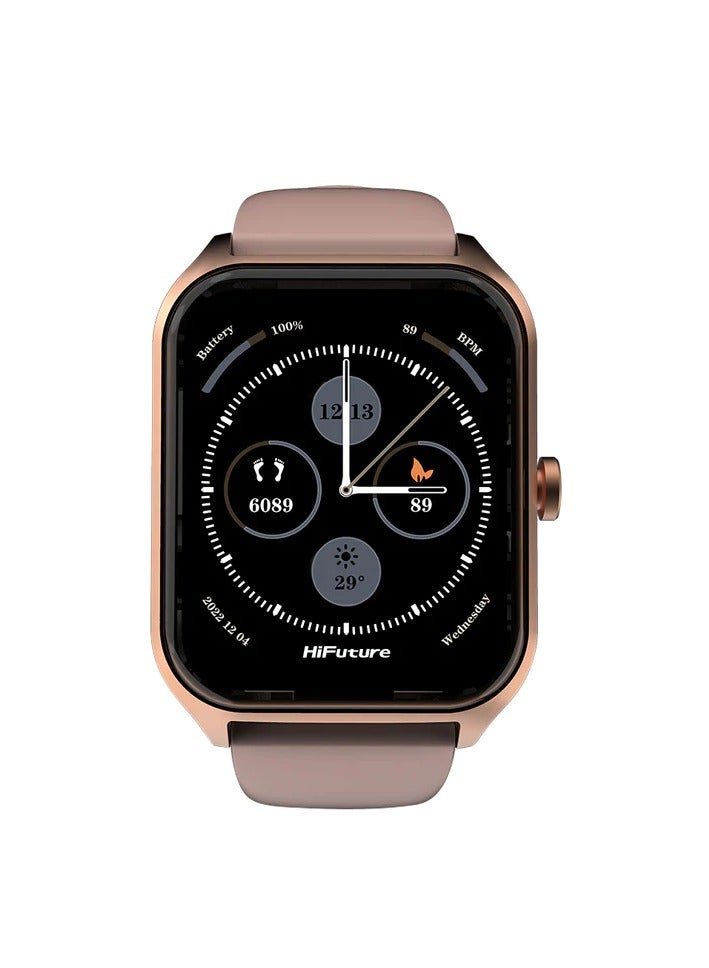 HiFuture Fit Ultra2 Pro 1.78 Amoled Bt Calling Smart Watch - Rose Gold - Image 1