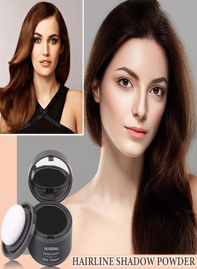 DuoZeng Hairline Powder Root Touch Up Hair Color,Hair Powder for Women & Men,Hairline Shadow Toppers for Thinning Hair(Black) - Image 2
