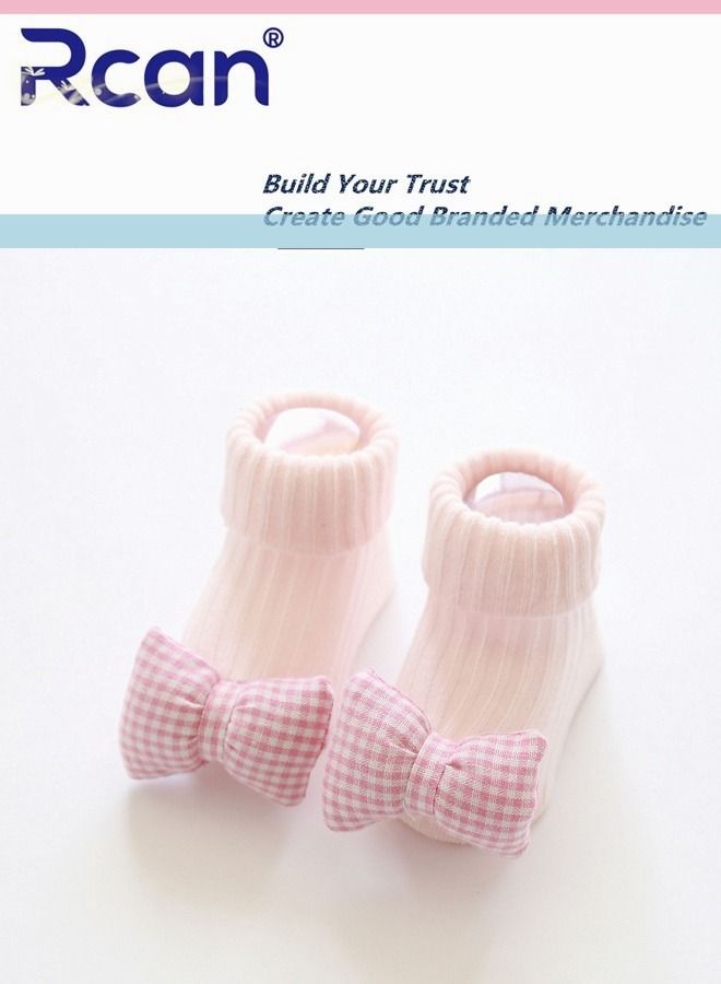 Rcan Rcan Big Head Cute Cartoon Doll Newborn Baby Non-slip Floor Toddler Socks Cotton - Image 1