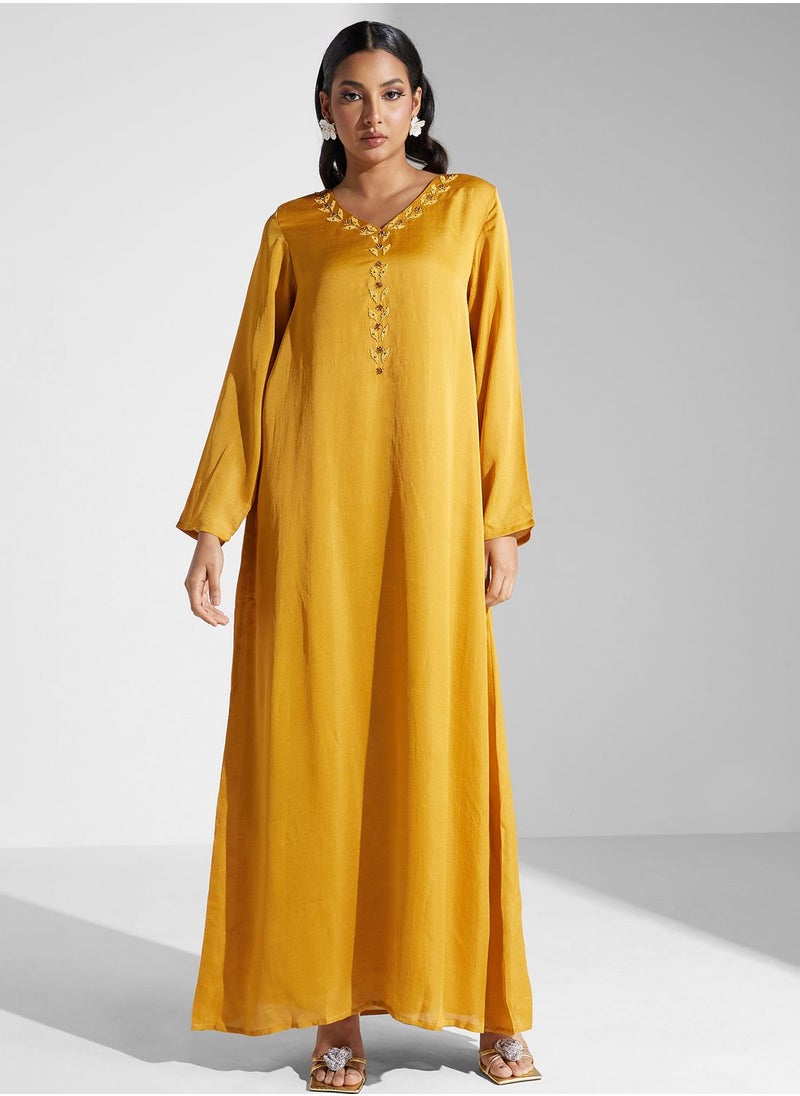 KASHKHA - Embroidered Jalabiya - Image 1