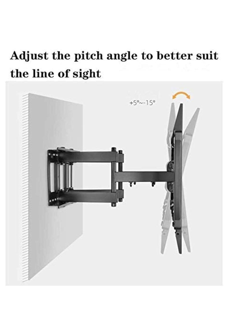ELTRAZONE - tv wall bracket Mounting TV Wall Mount for Most75-98 Inch Tvs, Wall Mount for TV with Articulating Arms, Perfect Center Design, Up to Vesa00x600mm and 176 Lbs tv wall mount - Image 1