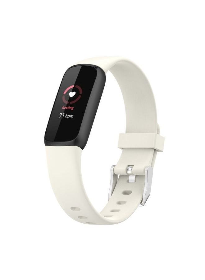 Replacement Strap For Fitbit Luxe Silicone Watch Band, Size:S Apricot