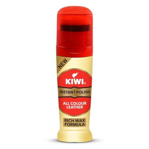 KIWI Instant Liquid Glossy Finish Shoe Polish (75 Ml, Neutral) | Nourishment, Protection, And Shine For All Leather - Image 1