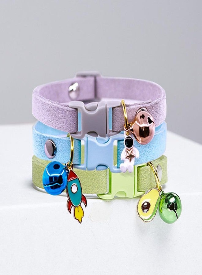 cyhaen Yellow Cat Collar with Bell, Pretty Soft Kitten Collor Male Puppy Collars with Bells for XXS XS Tiny Pet Male Littel Dogs Animal, XSmall - Image 5