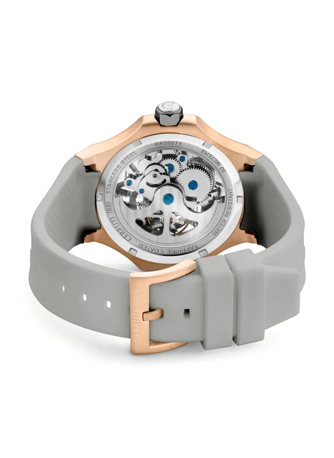 شيروتي 1881 Men's Analog Round Shape Silicone Wrist Watch CIWGR0007106 - 44 Mm