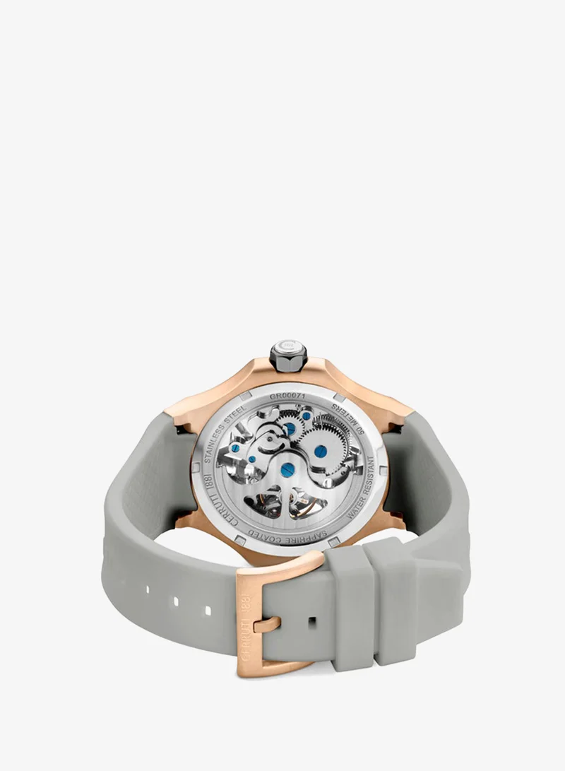 CERRUTI 1881  Men's Analog Round Shape Silicone Wrist Watch CIWGR0007106 - 44 Mm for Men | Best Price UAE