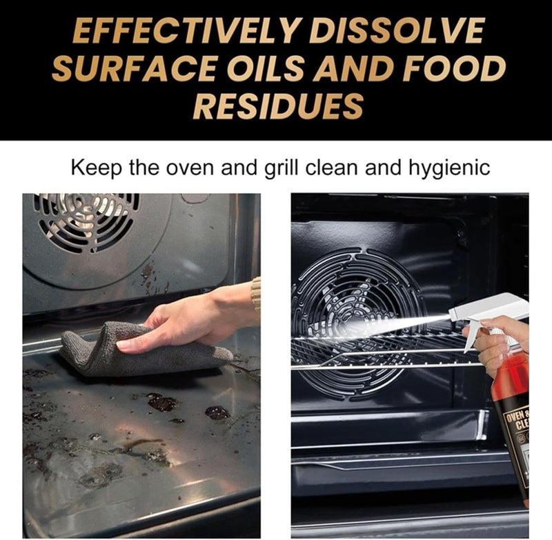 YOOJ ® Oven and Grill Cleaning Spray, Oven Cleaner Heavy Duty Spray, Air Fryer Cleaners Heavy Duty, Stainless Steel Cleaner & Degreaser for Microwave, Cookers, Hoods, Grills - Image 5