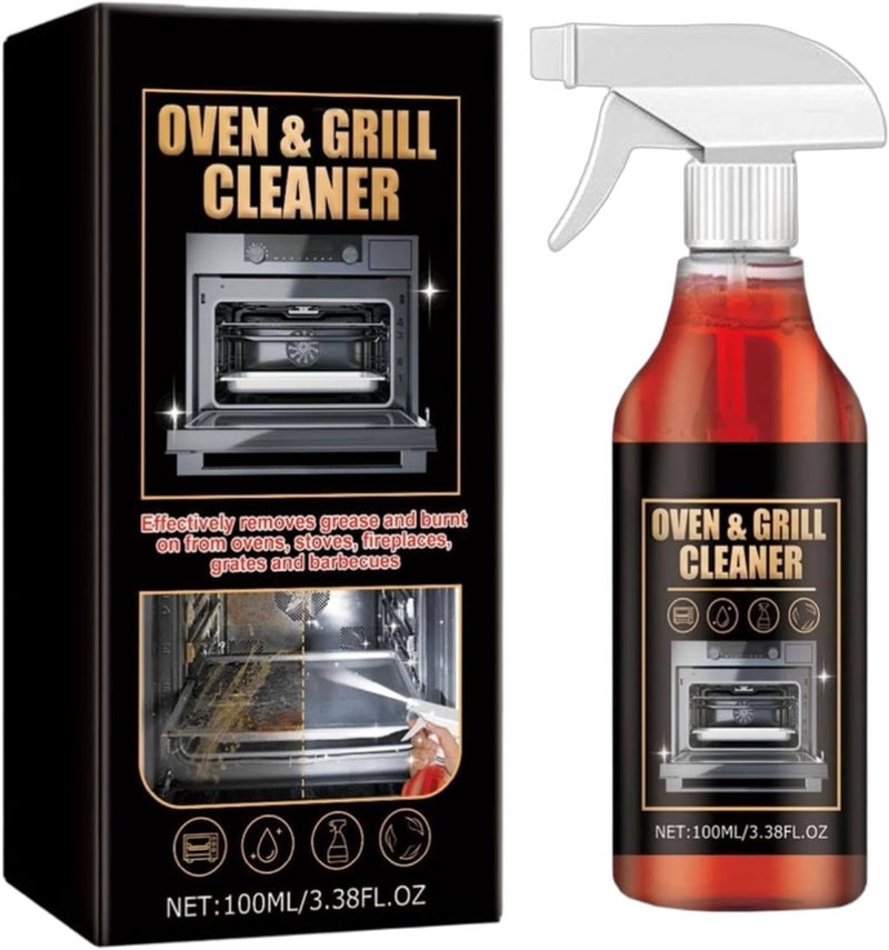 YOOJ ® Oven and Grill Cleaning Spray, Oven Cleaner Heavy Duty Spray, Air Fryer Cleaners Heavy Duty, Stainless Steel Cleaner & Degreaser for Microwave, Cookers, Hoods, Grills - Image 1