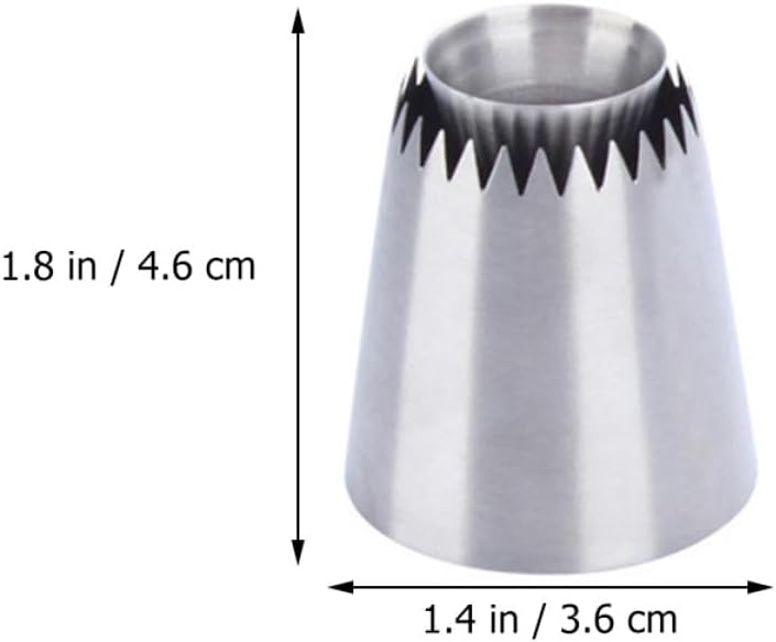 2pcs Baking Tools Pastry Tips Nozzle Set Stainless Steel Icing Piping Nozzles for Cake Decorating and Cream Decoration - Image 2