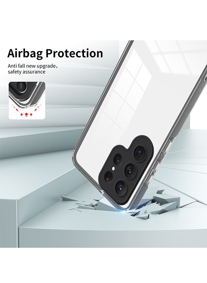 غطاء Ultra Hybrid S لهاتف Samsung Galaxy S23 ULTRA مع مسند - شفاف كريستالي - Image 3