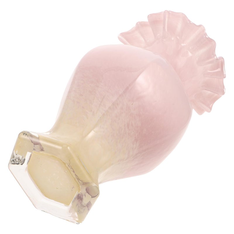Handblown Gradient Pink Glass Vase for Flowers Home Decor Centerpiece Hydroponic Planter - Image 2