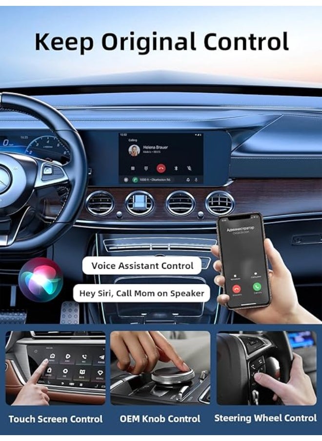 oldlaiben Wireless CarPlay Adapter,Wired to Wireless, Easy Plug and Play Setup, Zero Delay, Supports Voice Assistant, Compatible with Cars with Wired CarPlay & iOS 10+,Applicable to various models  - Image 5