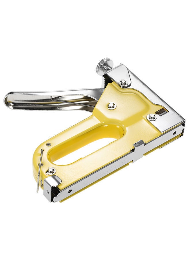 NIBEMINENT Heavy Duty U-Shape Nails Staple Gun Yellow/Silver - Image 2