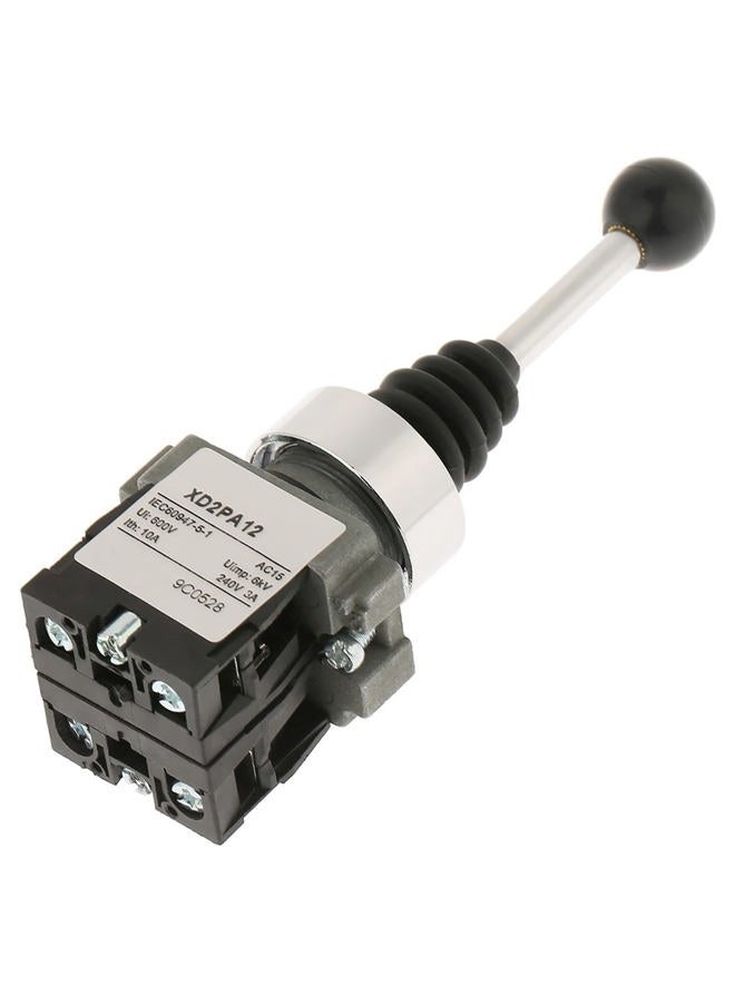 Mrisata 4.84 X 1.57inch 12 Volt Way Joystick Ctrol Mrisata 2 Position 2NO Locked Joystick Switch Replacement Fits for XD2PA12 - Image 2