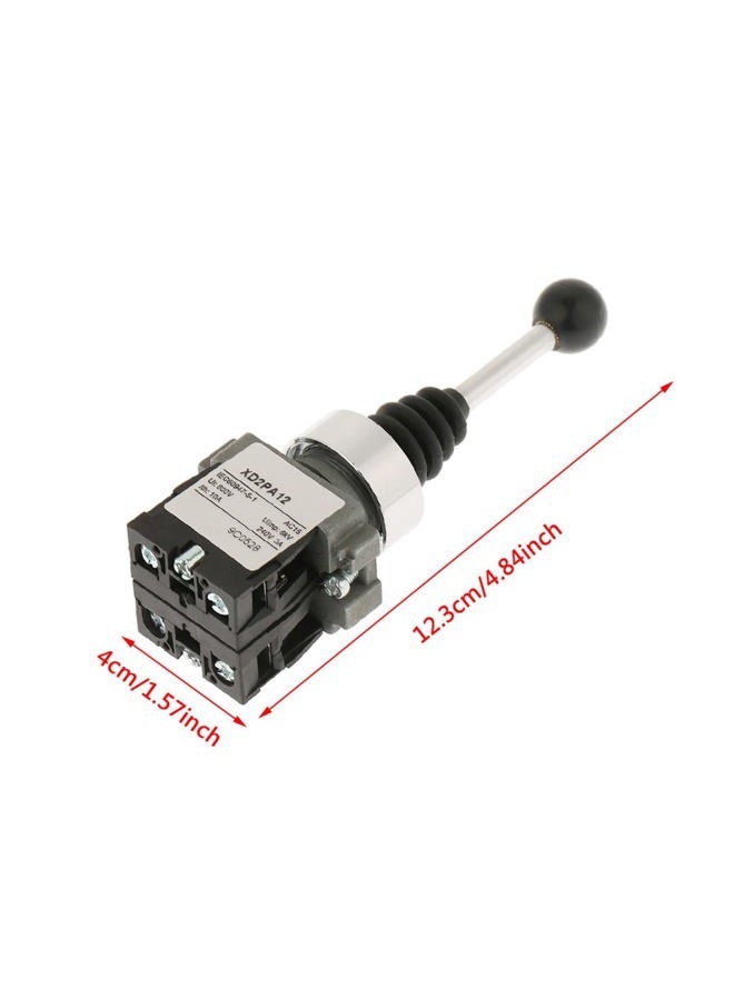 Mrisata 4.84 X 1.57inch 12 Volt Way Joystick Ctrol Mrisata 2 Position 2NO Locked Joystick Switch Replacement Fits for XD2PA12 - Image 3