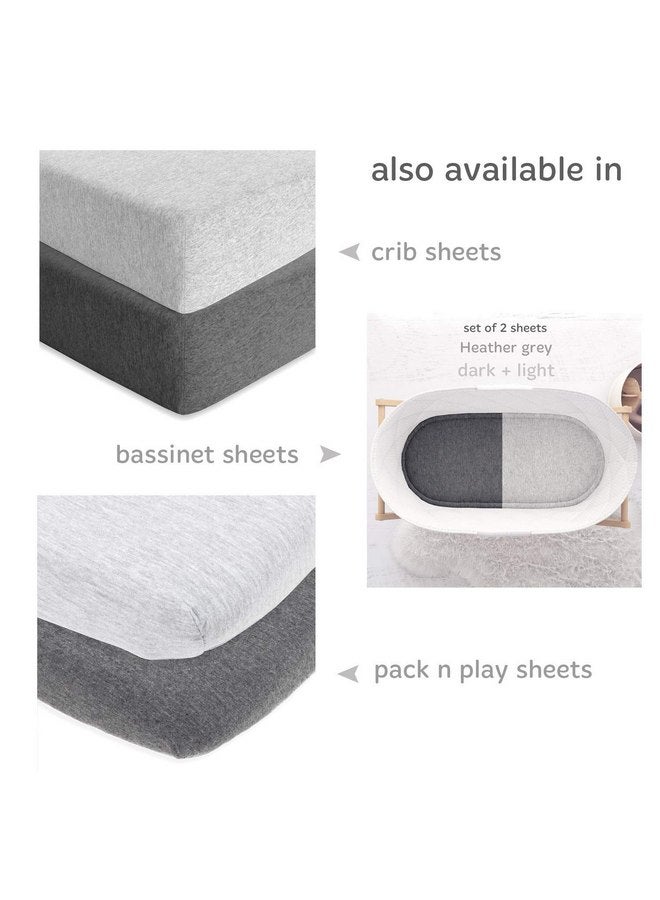 Cuddly Cubs Changing Pad Covers - 2 Pack - Snuggly Soft Plush Cotton Changing Table Covers for Boy, Girl - Fits Perfectly on Summer Infant and Other 16 x 32 Baby Changing Table Pads - Heather Grey - Image 4