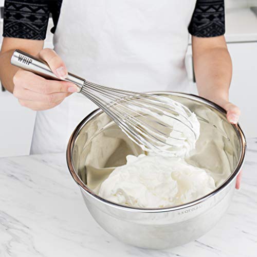 Tovolo Stainless Steel Whip Whisk, 11" - Kitchen Balloon Whisks for Cooking, Blending, Mixing, Stiring, Whipping & Beating - Whisking Tool as Mixer, Frother & Stirrer - Dishwasher Safe Whisker - Image 4