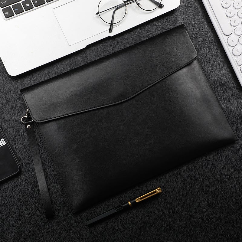 A4Pu File Bag, Business Office File Bag, Simple Contract Bag, Conference Data Storage, Ready-Made Envelope Delivery - Image 4