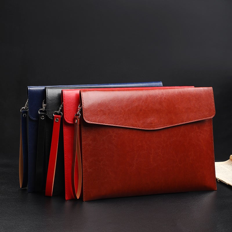 A4Pu File Bag, Business Office File Bag, Simple Contract Bag, Conference Data Storage, Ready-Made Envelope Delivery - Image 5