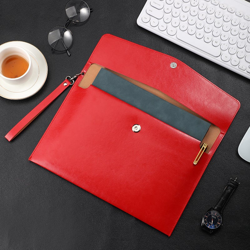 A4Pu File Bag, Business Office File Bag, Simple Contract Bag, Conference Data Storage, Ready-Made Envelope Delivery - Image 3