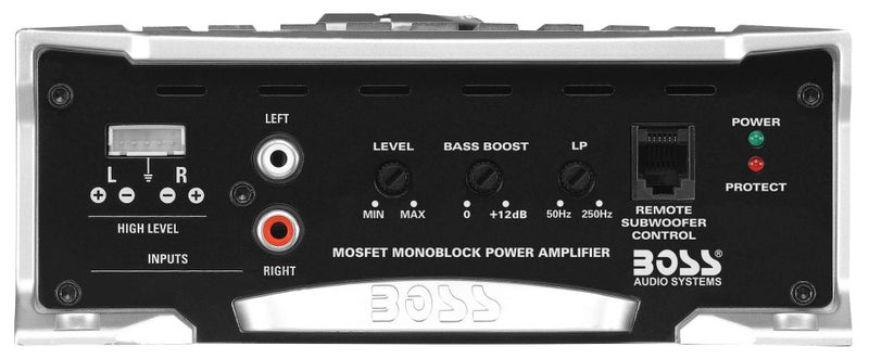 BOSS Audio Systems AR2000M Monoblock Car Amplifier - 2000 High Output, High/Low Level Inputs, Low-Pass Crossover, Hook Up to Subwoofer for Bass - Image 4