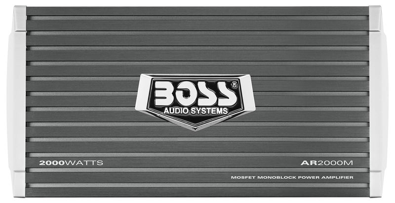 BOSS Audio Systems AR2000M Monoblock Car Amplifier - 2000 High Output, High/Low Level Inputs, Low-Pass Crossover, Hook Up to Subwoofer for Bass - Image 1