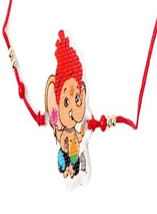 VR Creatives Bal Ganesh/ganesha Rakhi for Brother, Kids, Boys Girls, Best Rakhi Gift for Kids Rakhi for Kids Brother - Image 1