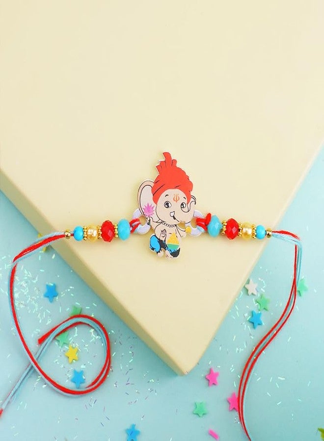 VR Creatives Bal Ganesh/ganesha Rakhi for Brother, Kids, Boys Girls, Best Rakhi Gift for Kids Rakhi for Kids Brother - Image 2