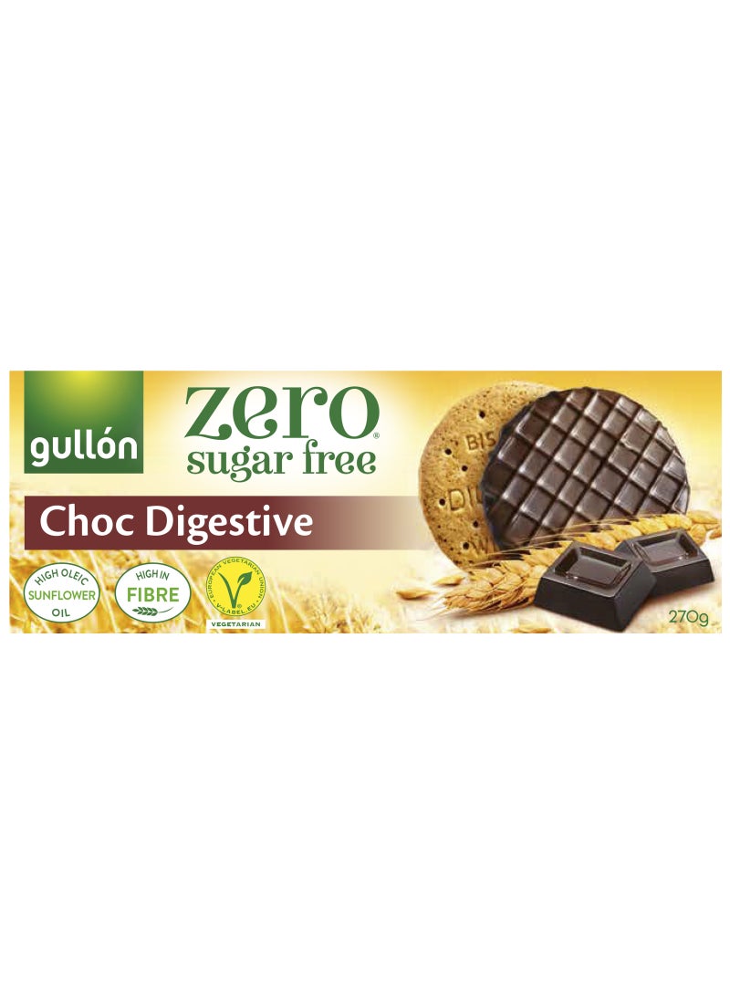 Gullon Sugar-Free Dark Chocolate Digestive Biscuits 270g - Image 2