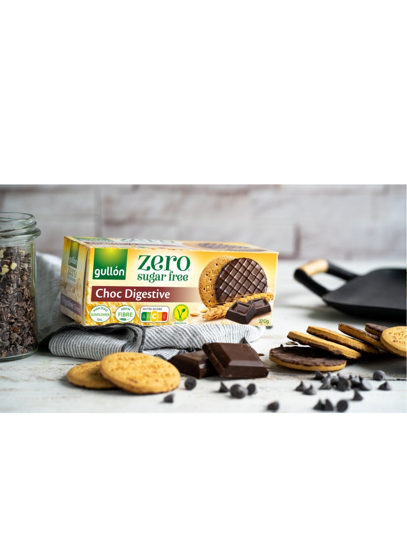 Gullon Sugar-Free Dark Chocolate Digestive Biscuits 270g - Image 5