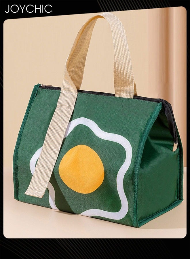 Joychic Colorful Aluminum Foil Heat Preservation Lunch Bag Water and Oil Proof Food Insulation Bag with Handle Strap for School Office Work Travel Outdoor - Image 1