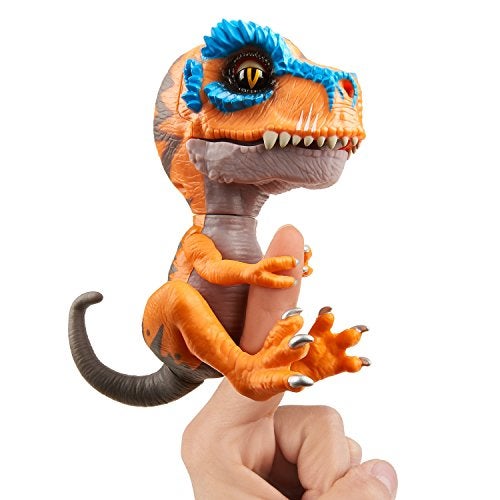 WowWee Untamed TRex by Fingerlings Scratch Orange Interactive Collectible Dinosaur By WowWee - Image 5
