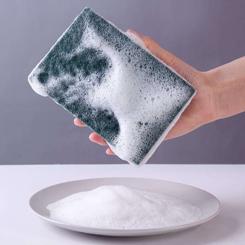 Emery Sponge Wipe Cleaning Cloth Kitchen Special Dish Cleaning Cloth Household Double-Sided Decontamination Dishwasher Artifact Non-Stick Pan Washer - Image 5