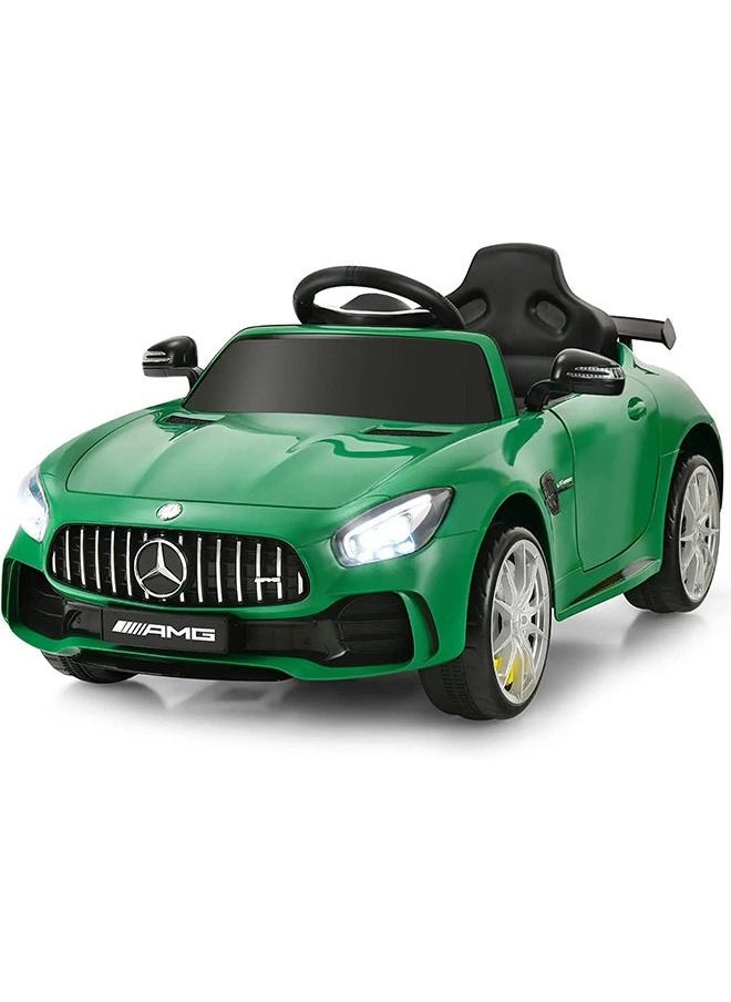 BAYBEE Licensed Benz GTR Rechargeable Battery Operated Car For Kids Ride On Baby Car With Remote Music LED Light Kids Car Electric Car Battery Operated Ride On Car For Kids 2 To 6 Years Boys Girls Green  - Image 1