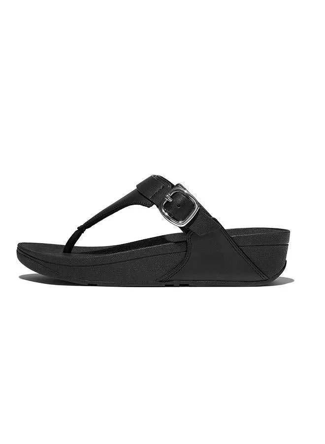 LULU ADJUSTABLE LEATHER TOE-POST SANDALS