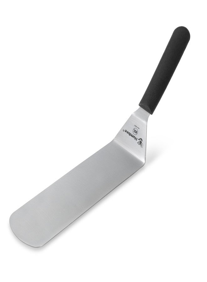 Humbee 9" x 3" Solid Rounded Edge Turner, Dishwasher Safe NSF, Shovel Black - Image 2