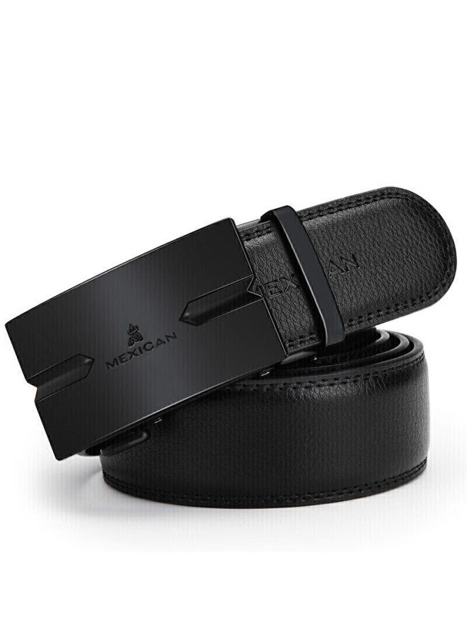 Scarecrow Men's Leather Belt With Automatic Buckle, Genuine Leather Business Waistband, Casual Trendy Trouser Belt - Image 5