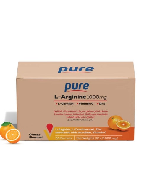 Pure L - Arginine 1000mg 30 sachet
